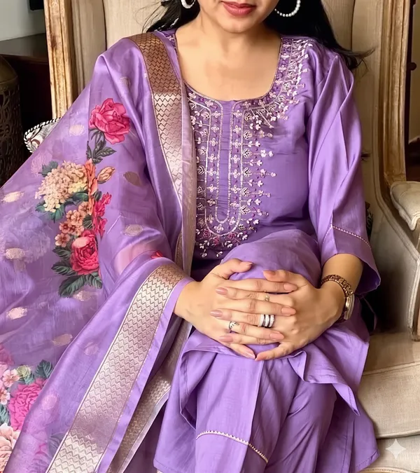 Purple_Embroidered_Straight_Kurta_Set_For_Women