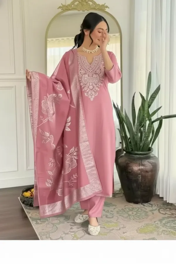 Pink_White_Embroidered_Straight_Kurta_Set_For_Women