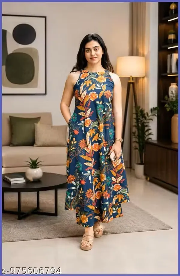 Printed_Sleeveless_Kurti_Set_Cotton_Cord-Set_Fancy_Sleeveless_Kurti_Set