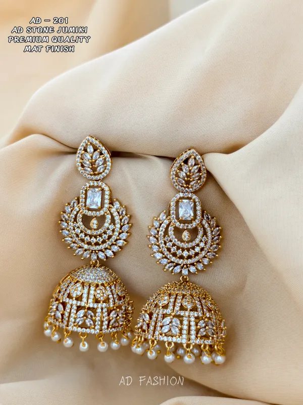Gold_Tone_Brass_Stone_Embellished_Jhumki_Earrings_For_Women