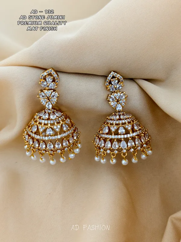 Gold_Tone_Stone_Studded_Brass_Jhumki_Earrings_For_Women