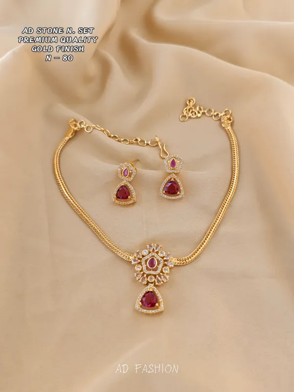 Gold_Finish_Red_Ad_Stone_Brass_Necklace_Set_For_Women