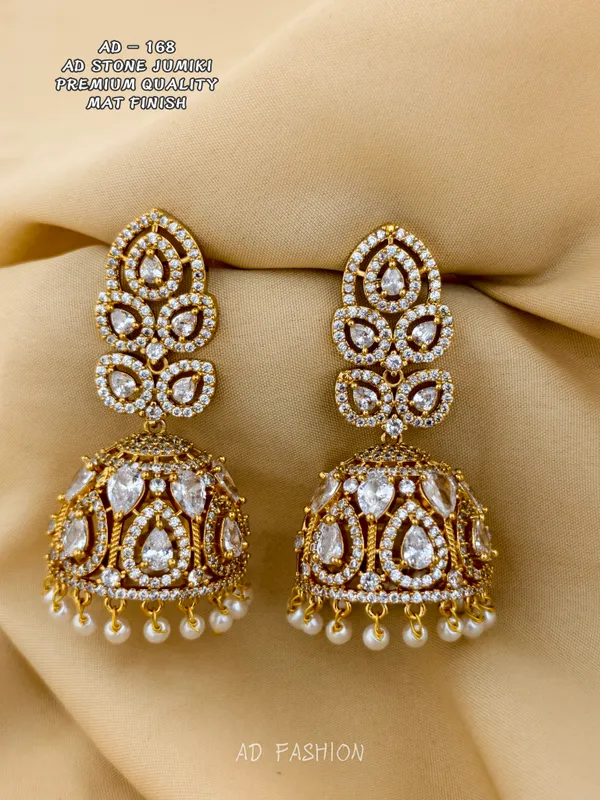 Gold_Tone_Brass_Floral_Pearl_Drop_Jhumka_Earrings_For_Women