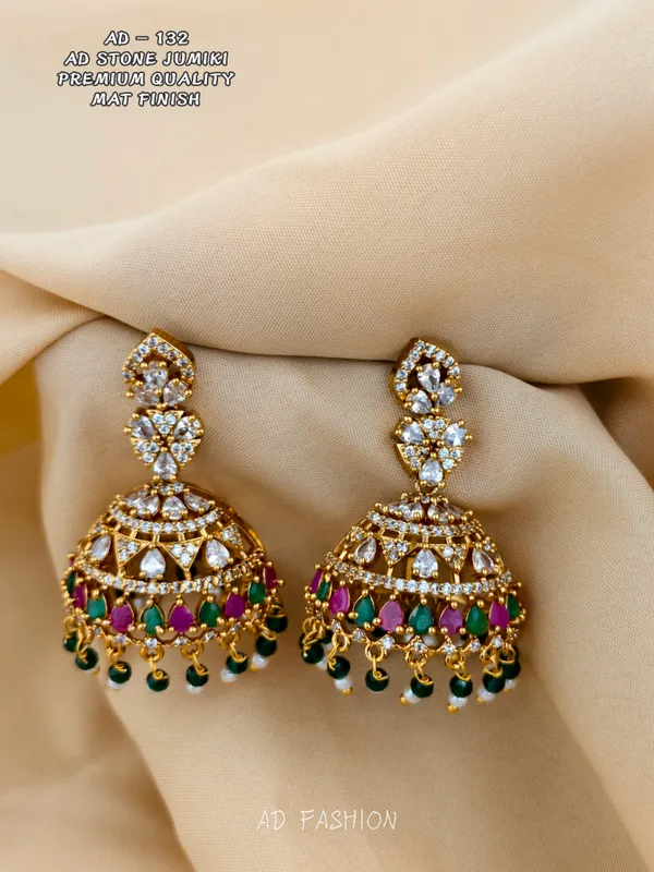 Gold_Brass_Ad_Stone_Floral_Jhumki_Earrings_For_Women