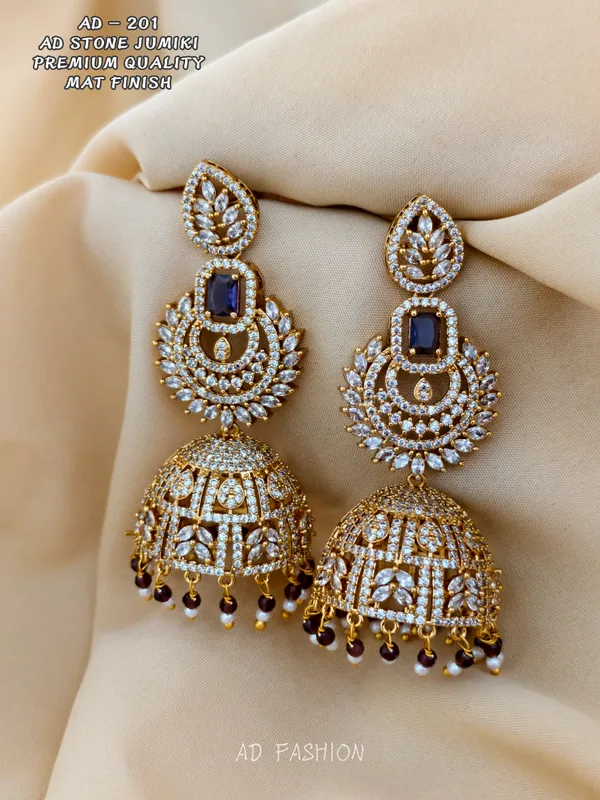 Gold_Tone_Maroon_Stone_Studded_Brass_Jhumka_Earrings_For_Women