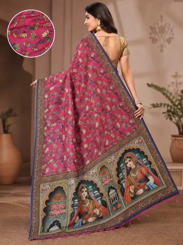 PINK_KERALA_COTTON_SAREE