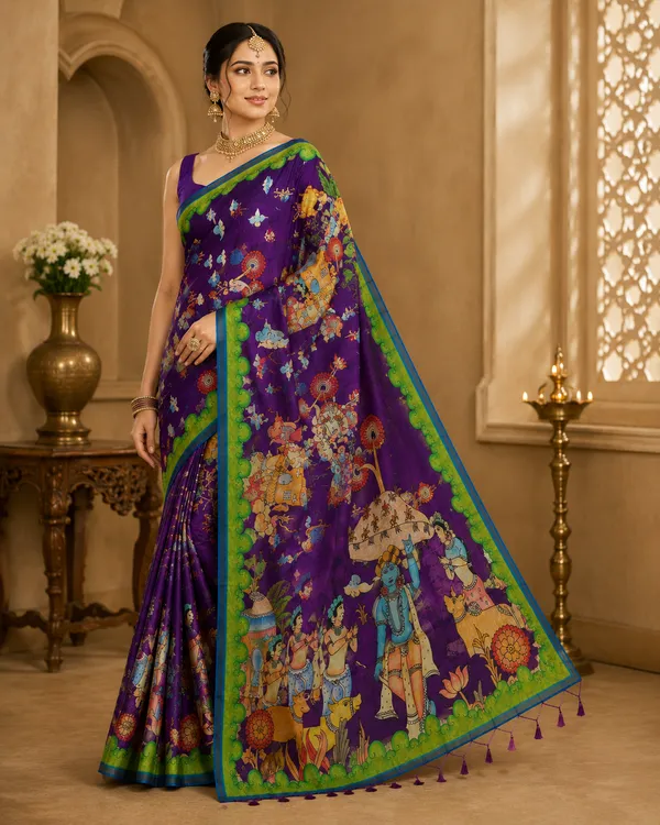 PURPLE_KERALA_COTTON_SAREE