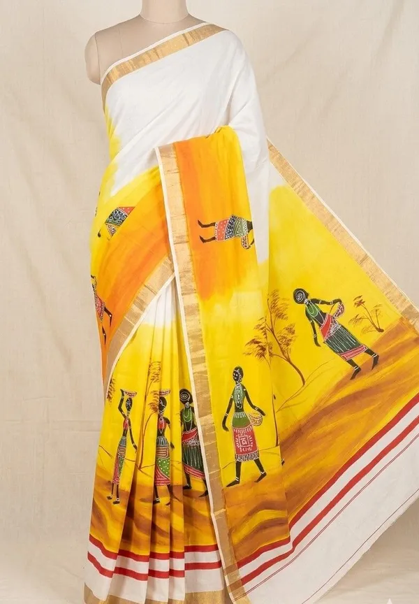 Sindhuja_Fashion_House_Hand_Painted,_Graphic_Print_Handloom_Pure_Cotton_Saree_(Multicolor)