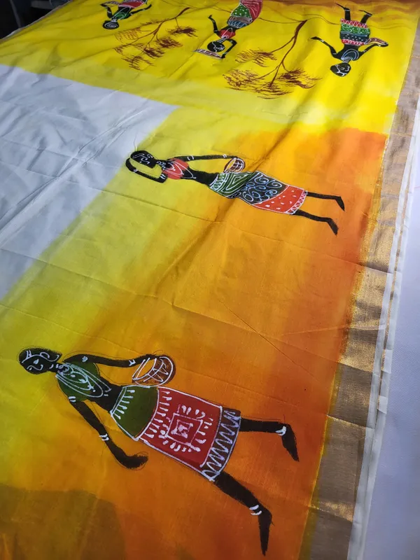 Sindhuja_Fashion_House_Hand_Painted,_Graphic_Print_Handloom_Pure_Cotton_Saree_(Multicolor)