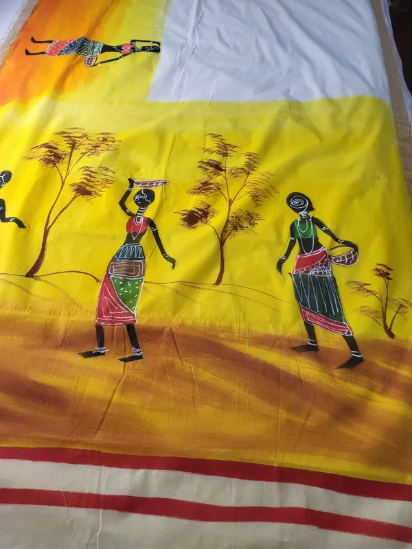 Sindhuja_Fashion_House_Hand_Painted,_Graphic_Print_Handloom_Pure_Cotton_Saree_(Multicolor)