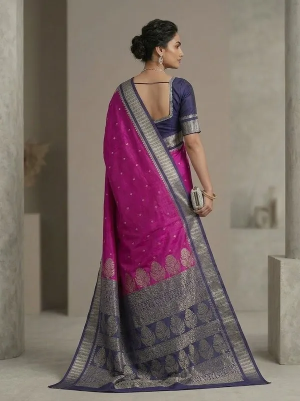 Sindhuja_Fashion_House_Woven_Banarasi_Silk_Blend_Saree_(Multicolor)