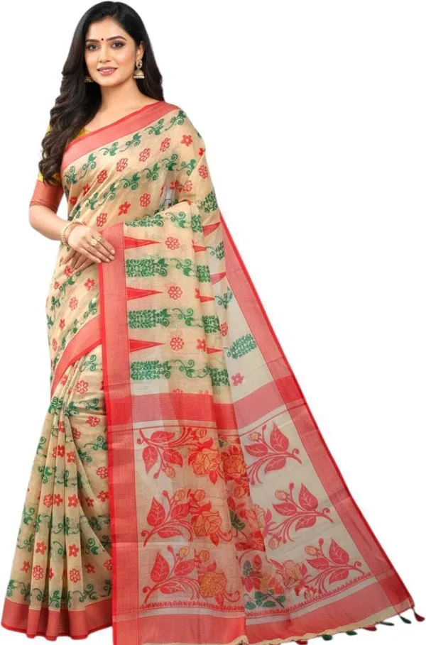 Sindhuja_Fashion_House_Self_Design,_Woven,_Temple_Border_Handloom_Pure_Cotton_Saree_(Multicolor)