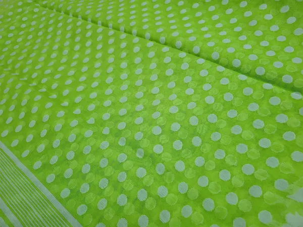 Sindhuja_Fashion_House_Floral_Print,_Polka_Print,_Woven_Jamdani_Pure_Cotton_Saree_(Green)