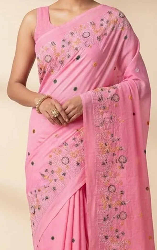 Sindhuja_Fashion_House_Embroidered,_Floral_Print_Handloom_Khadi_Saree_(Pink)