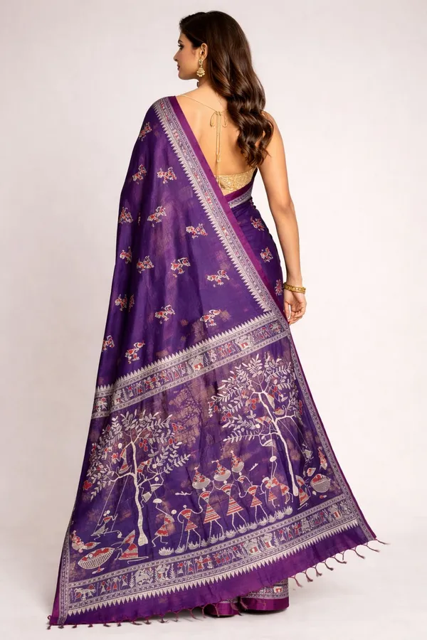 Sindhuja_Fashion_House_Printed,_Graphic_Print,_Woven_Handloom_Tissue_Saree_(Purple)