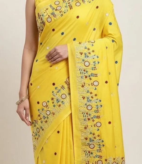 Sindhuja_Fashion_House_Embroidered_Daily_Wear_Khadi_Saree_(Yellow)