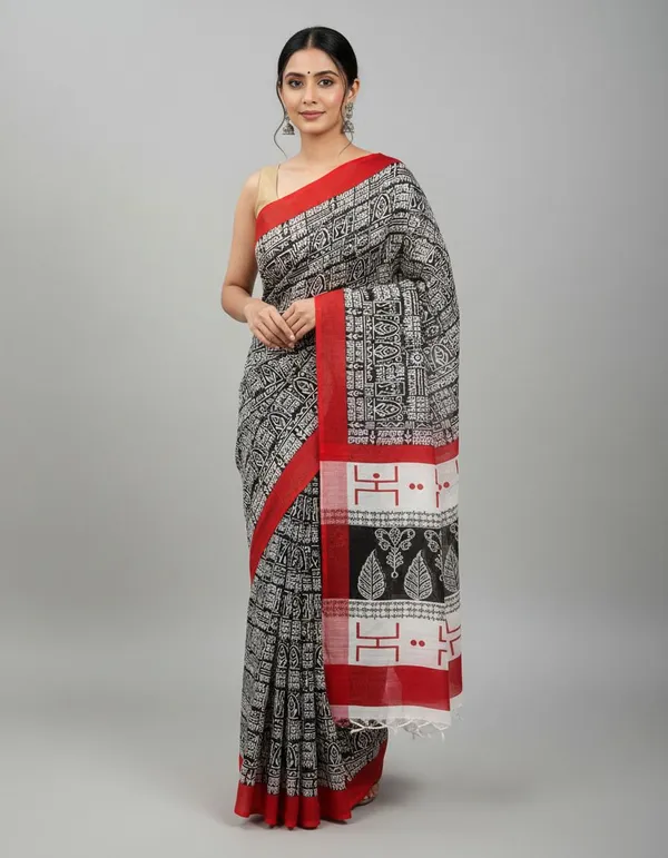 Sindhuja_Fashion_House_Printed_Daily_Wear_Mulmul_Saree_(White)