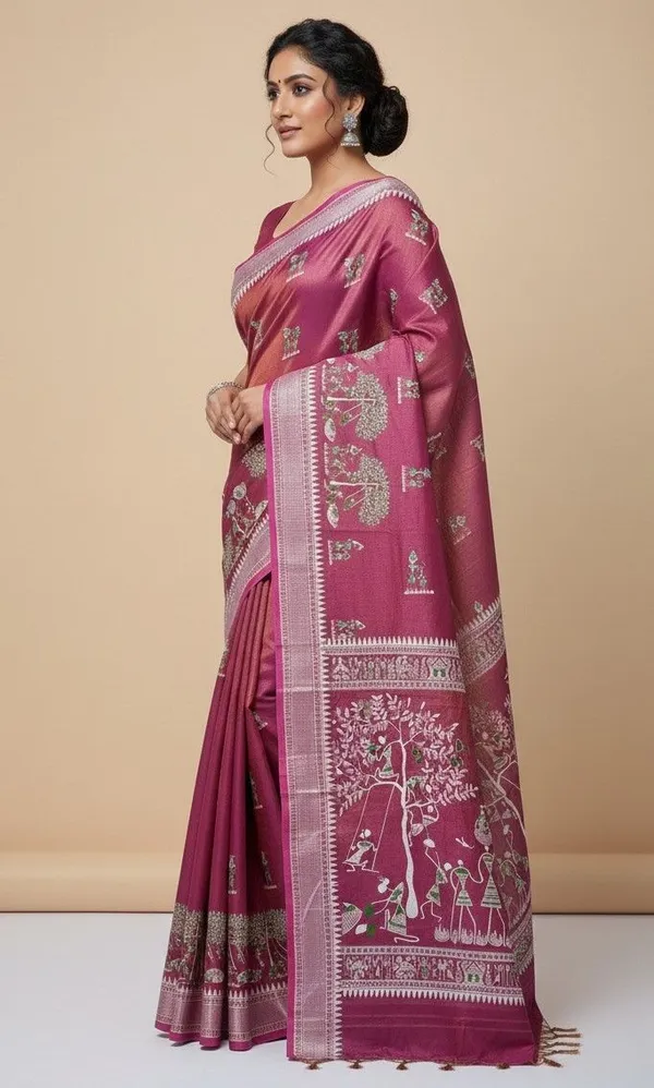 Sindhuja_Fashion_House_Printed_Handloom_Tissue_Saree_(Maroon)