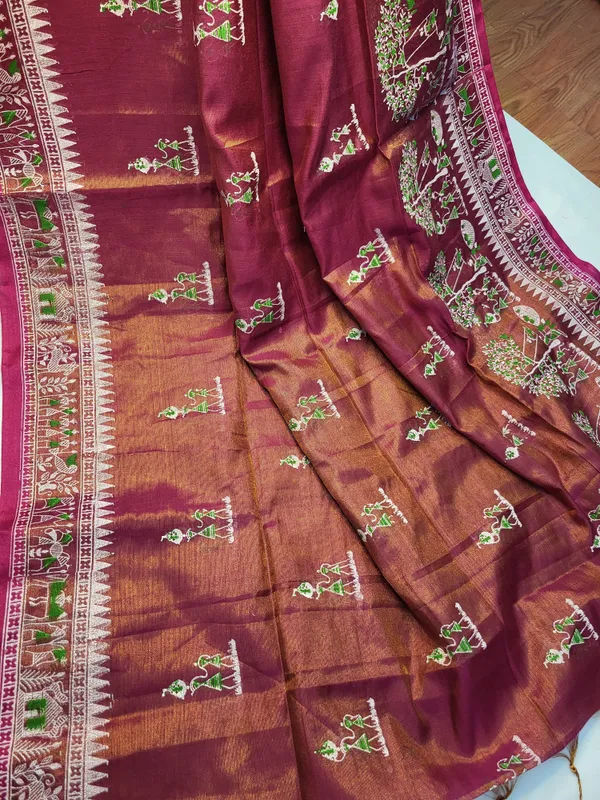 Sindhuja_Fashion_House_Printed_Handloom_Tissue_Saree_(Maroon)