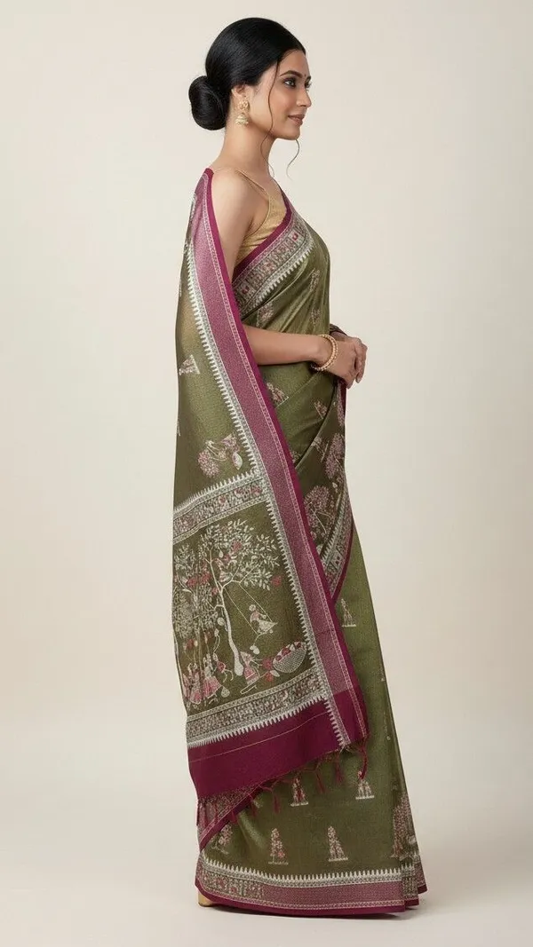 Sindhuja_Fashion_House_Printed_Handloom_Tissue_Saree_(Green)