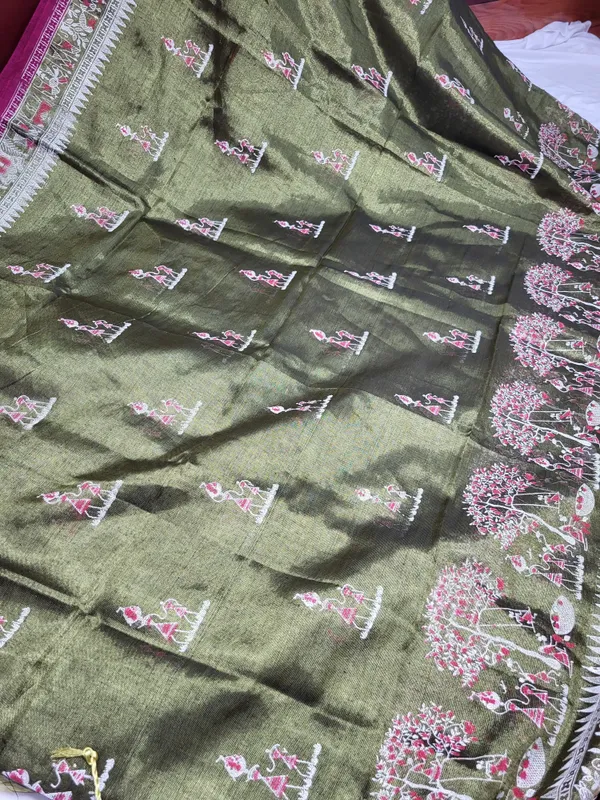 Sindhuja_Fashion_House_Printed_Handloom_Tissue_Saree_(Green)