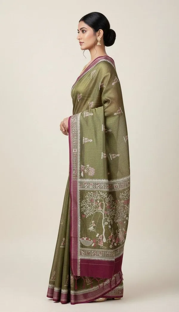 Sindhuja_Fashion_House_Printed_Handloom_Tissue_Saree_(Green)