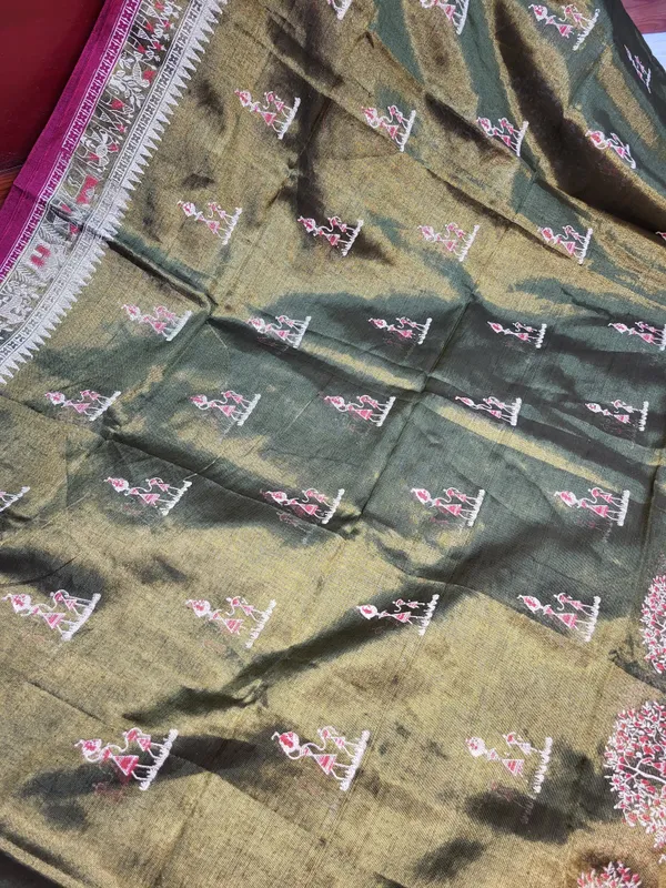 Sindhuja_Fashion_House_Printed_Handloom_Tissue_Saree_(Green)