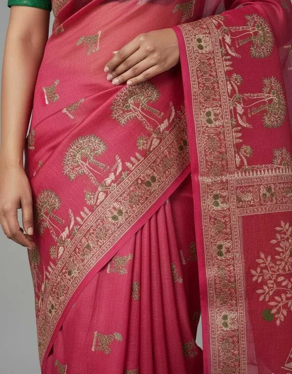 Sindhuja_Fashion_House_Printed_Handloom_Tissue_Saree_(Red)