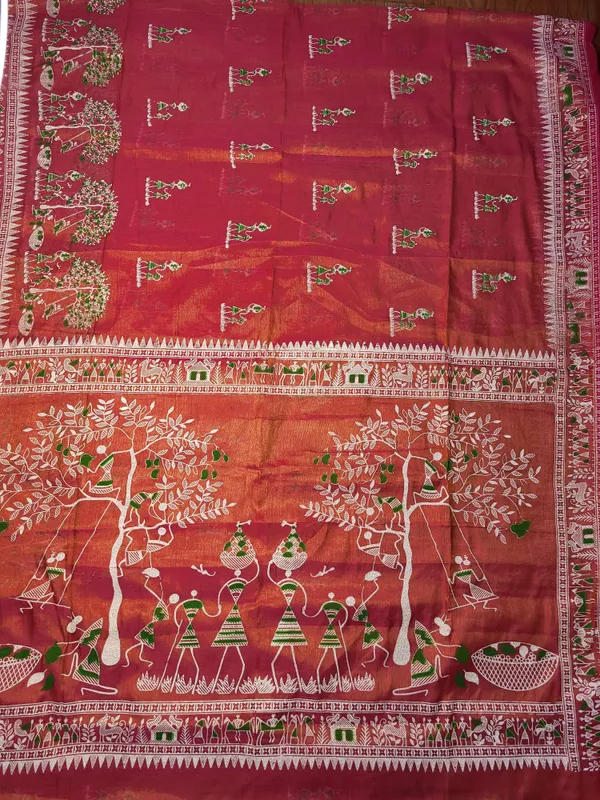 Sindhuja_Fashion_House_Printed_Handloom_Tissue_Saree_(Red)