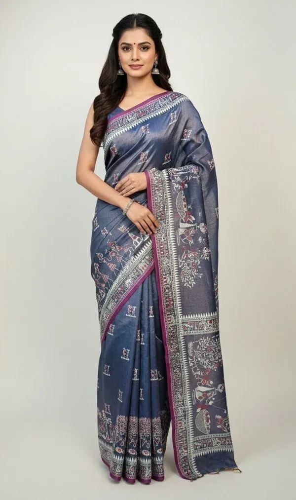 Sindhuja_Fashion_House_Printed,_Graphic_Print,_Woven_Handloom_Tissue_Saree_(Light_Blue)
