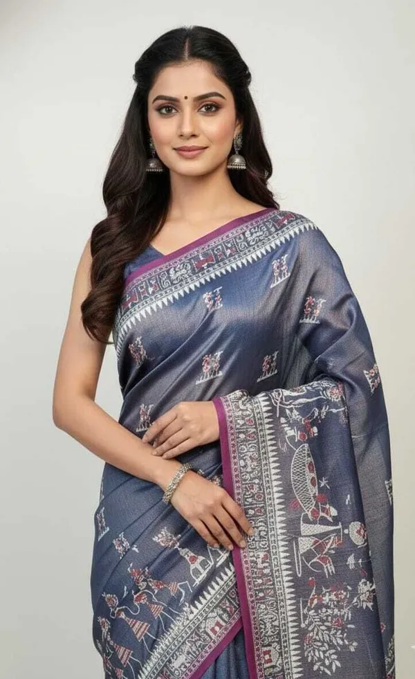 Sindhuja_Fashion_House_Printed,_Graphic_Print,_Woven_Handloom_Tissue_Saree_(Light_Blue)