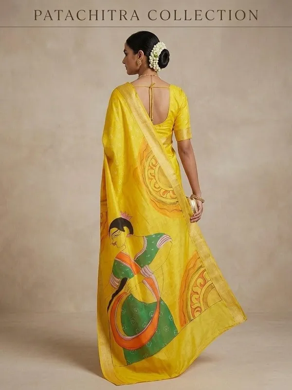 Sindhuja_Fashion_House_Hand_Painted_Handloom_Tissue_Saree_(Yellow)