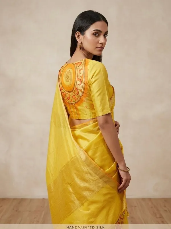 Sindhuja_Fashion_House_Hand_Painted_Handloom_Tissue_Saree_(Yellow)