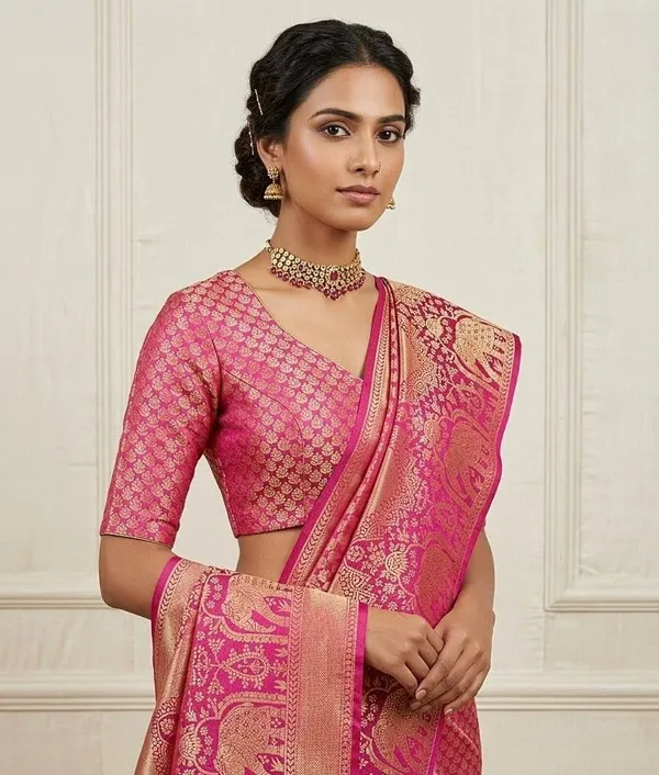Sindhuja_Fashion_House_Woven_Banarasi_Silk_Blend_Saree_(Cream)