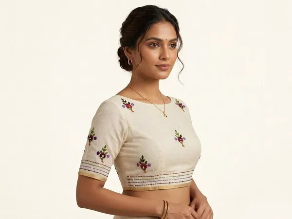 Sindhuja_Fashion_House_Embroidered,_Floral_Print_Daily_Wear_Tussar_Silk_Saree_(White)