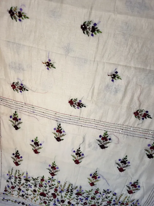 Sindhuja_Fashion_House_Embroidered,_Floral_Print_Daily_Wear_Tussar_Silk_Saree_(White)