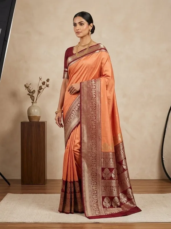 Sindhuja_Fashion_House_Woven_Banarasi_Pure_Silk_Saree_(Orange)