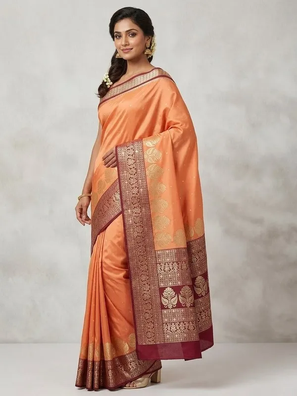 Sindhuja_Fashion_House_Woven_Banarasi_Pure_Silk_Saree_(Orange)