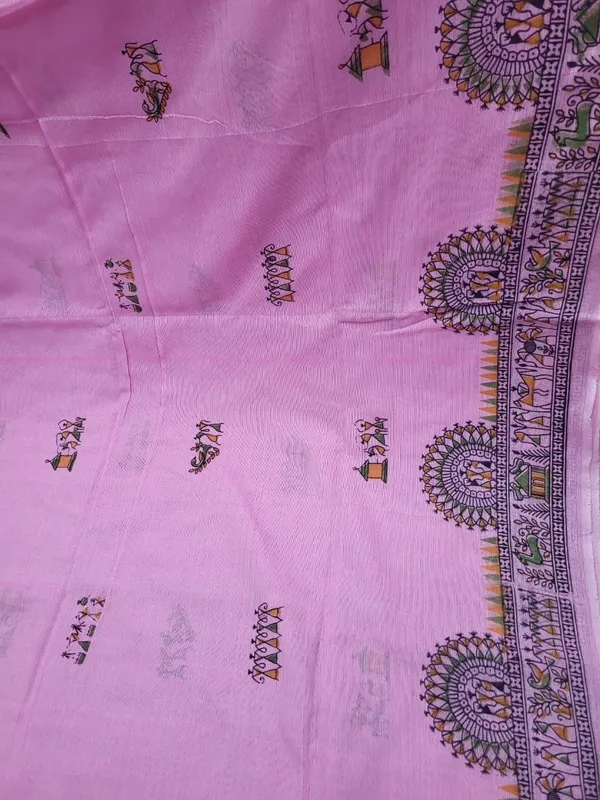 Sindhuja_Fashion_House_Printed,_Graphic_Print,_Geometric_Print_Kalamkari_Cotton_Blend_Saree_(Pink)