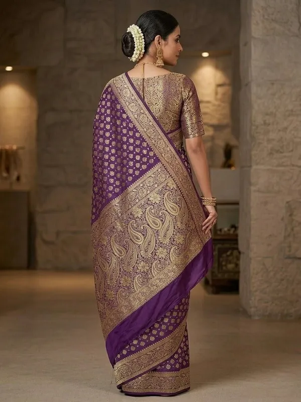 Sindhuja_Fashion_House_Woven_Banarasi_Silk_Blend_Saree_(Purple)