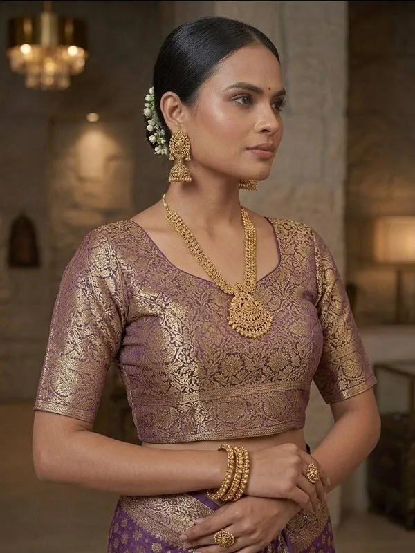 Sindhuja_Fashion_House_Woven_Banarasi_Silk_Blend_Saree_(Purple)