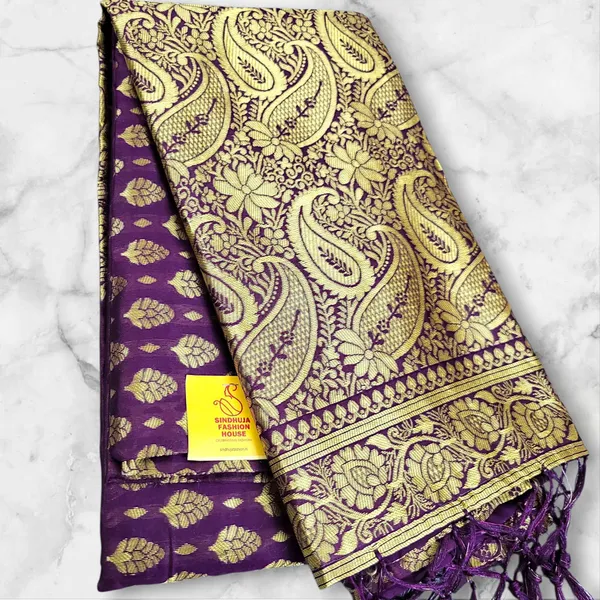 Sindhuja_Fashion_House_Woven_Banarasi_Silk_Blend_Saree_(Purple)