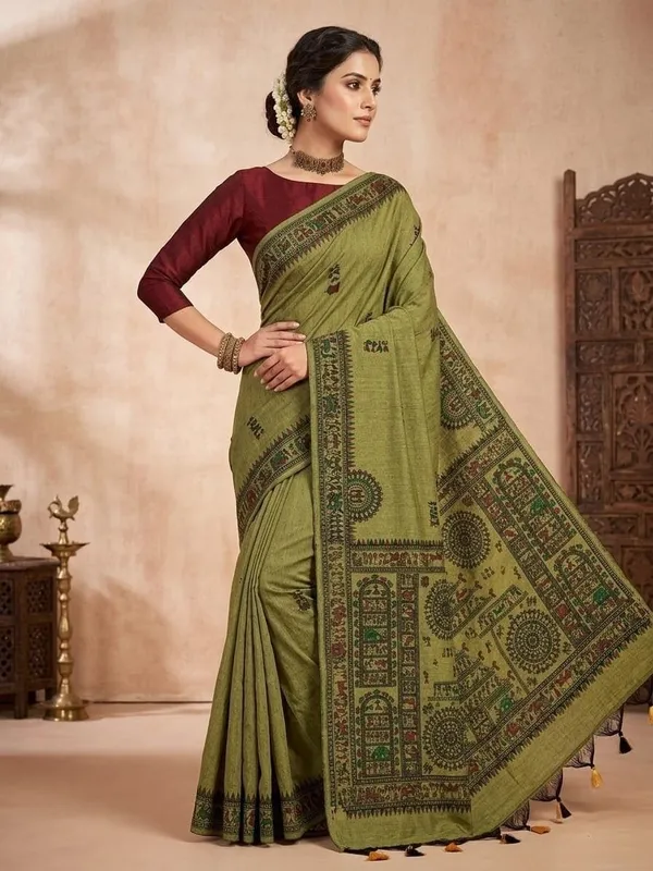 Sindhuja_Fashion_House_Printed_Handloom_Khadi_Saree_(Multicolor)