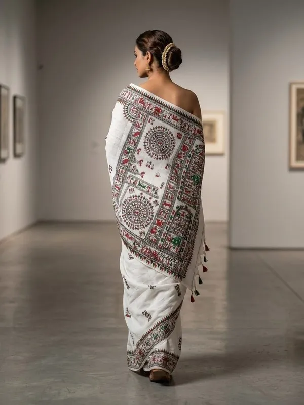 Sindhuja_Fashion_House_Printed_Madhubani_Khadi_Saree_(White)