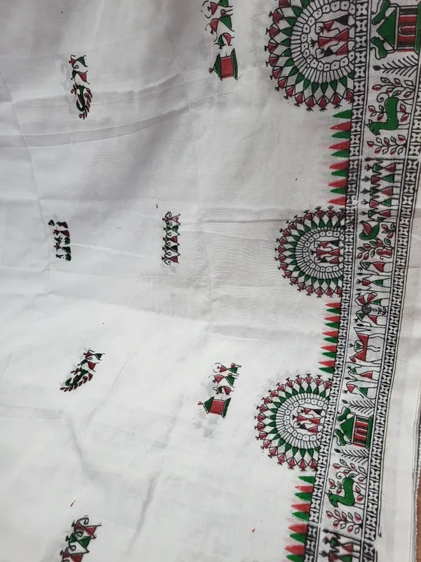 Sindhuja_Fashion_House_Printed_Madhubani_Khadi_Saree_(White)