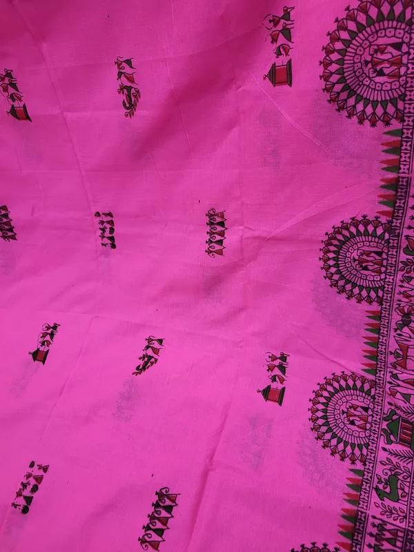 Sindhuja_Fashion_House_Printed_Madhubani_Khadi_Saree_(Multicolor)