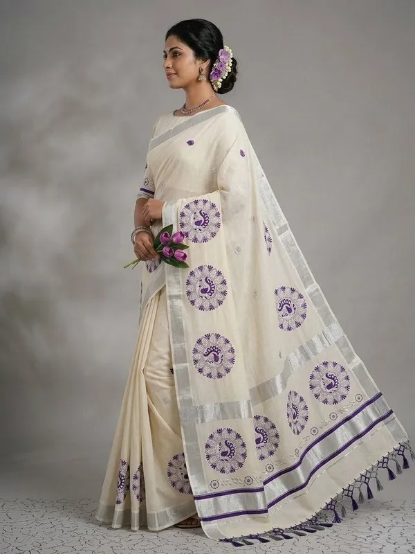 Sindhuja_Fashion_House_Printed_Kasavu_Pure_Cotton_Saree_(Beige)