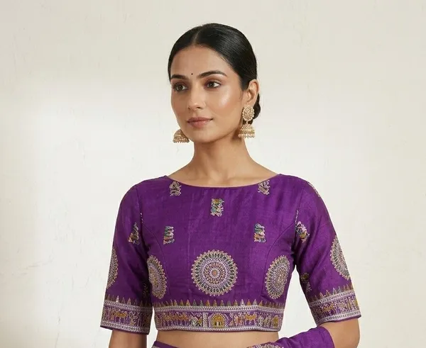 Sindhuja_Fashion_House_Printed_Madhubani_Khadi_Saree_(Purple)