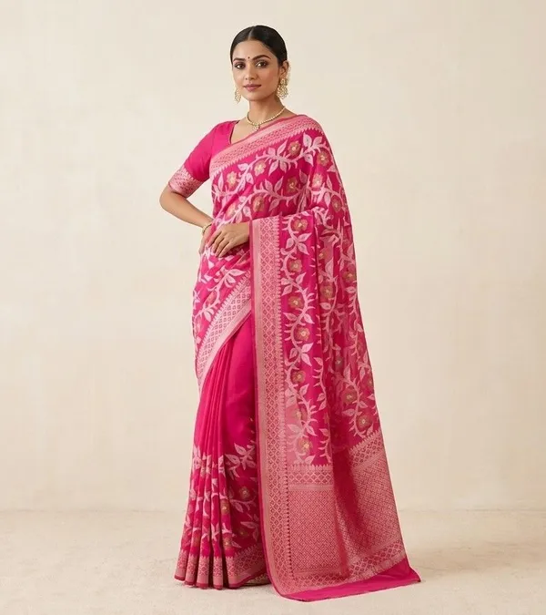 Sindhuja_Fashion_House_Woven_Jamdani_Cotton_Silk_Saree_(Pink)