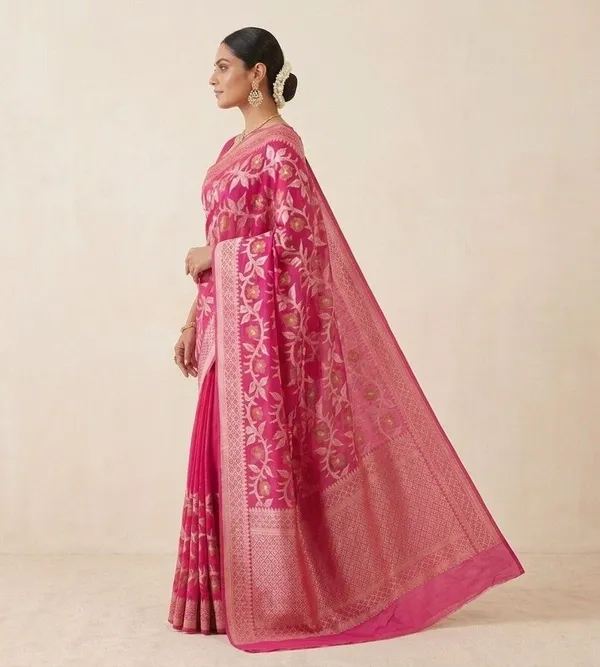 Sindhuja_Fashion_House_Woven_Jamdani_Cotton_Silk_Saree_(Pink)